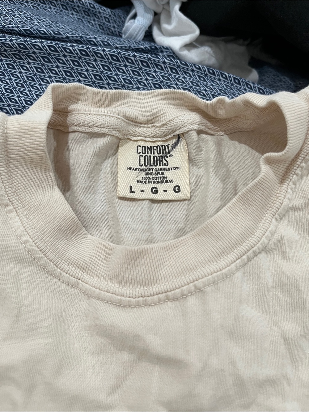 Comfort Colors Cream New Hampshire Granite State Tee - Picture 3 of 3